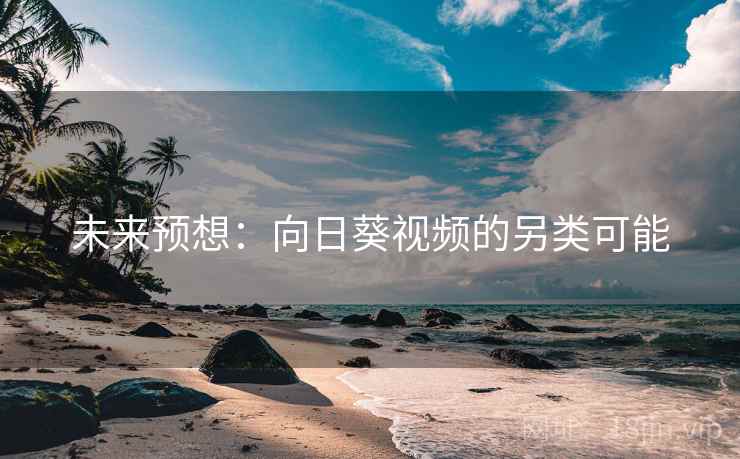 未来预想:向日葵视频的另类可能